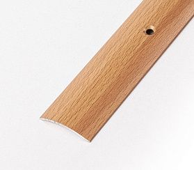 Порог (стык) Русский профиль  разноуровневый декорированный, 20*1800 мм, Бук натуральный